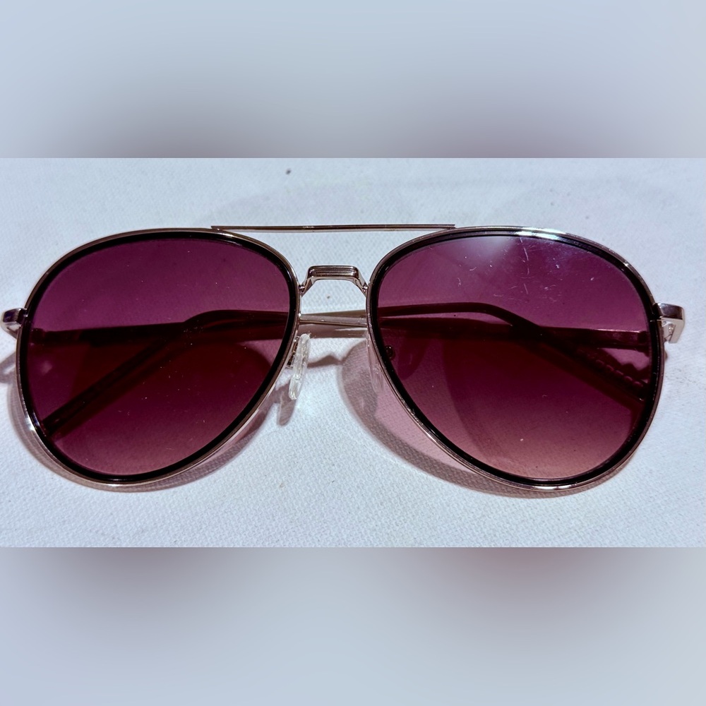 Express Purple Aviator Sunglasses